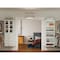 John Louis Home Solid Wood 16in. Deep 5 Drawer and Glass Door Storage Tower White JLH-306SH-W-GD - alternate 4
